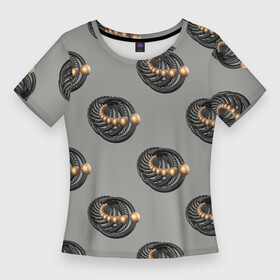 Женская футболка 3D Slim с принтом АБСТРАКТ СПИРАЛЬНЫЙ в Екатеринбурге,  |  | абстракция | геометрический | желтый | красивый | красочный | круг | многоцветный | прохладный | психоделический | спираль | текстура | узор