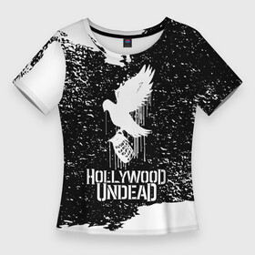 Женская футболка 3D Slim с принтом Hollywood Undead  CHAOS Out Now в Екатеринбурге,  |  | full | hollywood | hollywood undead | lyrics | music | official | records | rock | song | theextremeundead | undead | video | youtube