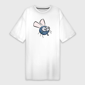 Платье-футболка хлопок с принтом Комарик в Екатеринбурге,  |  | mosquito | камар | камарик | комар | комарик | маскит | москит | москито | мультик | муха