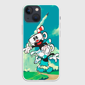 Чехол для iPhone 13 mini с принтом 2 Чашечки | Cuphead в Екатеринбурге,  |  | Тематика изображения на принте: cuphead | cupheadshow | игра чашки | капхед | капхэд | нетфликс | чашечки | чашка | чашки | шоу | шоу чашечка