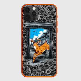 Чехол для iPhone 12 Pro с принтом Олень 3D рисунок в Екатеринбурге, силикон | область печати: задняя сторона чехла, без боковых панелей | 3d | 3d рисунок | 3д | звери | олениха | олень | природа