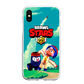 Чехол для iPhone XS Max матовый с принтом brawlstars Выстрел Бонни Bonny в Екатеринбурге, Силикон | Область печати: задняя сторона чехла, без боковых панелей | boni | bonnie | brawl | brawl stars | brawlstars | brawl_stars | бони | бонни | бравлстарс