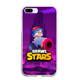 Чехол для iPhone 7Plus/8 Plus матовый с принтом BrawlStars Бонни с пушкой Bonny в Екатеринбурге, Силикон | Область печати: задняя сторона чехла, без боковых панелей | boni | bonnie | brawl | brawl stars | brawlstars | brawl_stars | бони | бонни | бравлстарс