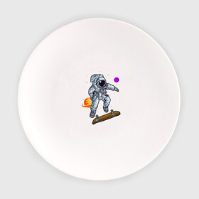 Тарелка с принтом Космонавт прыгает на скейте в Екатеринбурге, фарфор | диаметр - 210 мм
диаметр для нанесения принта - 120 мм | skate | космонавт | космос | скейт | скейтер