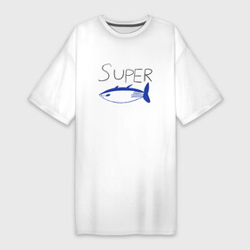 Платье-футболка хлопок с принтом super tuna jin в Екатеринбурге,  |  | bangtan boys | beyond the scene | super tuna jin | джонгук | чимин