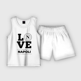 Детская пижама с шортами хлопок с принтом Napoli Love Классика в Екатеринбурге,  |  | club | football | logo | love | napoli | клуб | лого | мяч | наполи | символ | спорт | футбол | футболист | футболисты | футбольный