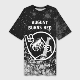 Платье-футболка 3D с принтом August Burns Red  КОТ  Краска в Екатеринбурге,  |  | august | august burns red | band | burns | metal | red | rock | август | бернс | группа | кот | краска | краски | ред | рок