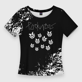 Женская футболка 3D Slim с принтом Пирокинезис  Pyrokinesis  Белые брызги в Екатеринбурге,  |  | pyrokinesis | андрей пирокинезис | каждаябарбистерва | левый баттл | музыка | музыкант | пирокинезис | рэп | рэпер | хип хоп
