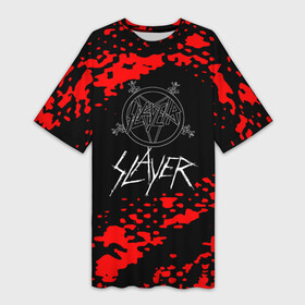 Платье-футболка 3D с принтом Slayer  Reign in Blood в Екатеринбурге,  |  | gary holt guitarist | kerry king (guitarist) | metal | rock | slayer | slayer musical group | slayer repentless | tom araya songwriter | рок