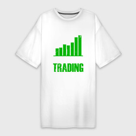 Платье-футболка хлопок с принтом Я предпочел бы трейдинг в Екатеринбурге,  |  | broker | course | exchange | stock exchange | trader | trading | биржа | бирожевой | брокер | курс | трейдер | трейдинг