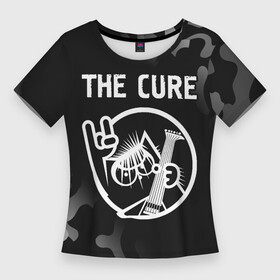 Женская футболка 3D Slim с принтом The Cure  КОТ  Камуфляж в Екатеринбурге,  |  | band | cure | metal | rock | the | the cure | группа | камуфляж | кот | кьюр | милитари | рок