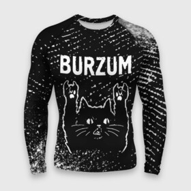 Мужской рашгард 3D с принтом Burzum  Rock Cat в Екатеринбурге,  |  | band | burzum | metal | rock | бурзум | группа | кот | краска | краски | рок | рок кот