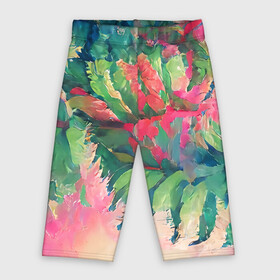 Велосипедки 3D с принтом Тропический микс в Екатеринбурге,  |  | colors | fern | jungle | leaves | multicoloured | palm | summer | tree | деревья | джунгли | летнее настроение | лето | листья | пальма | папоротник | радостный | разноцветный | растения | рисунок | тропики | яркий