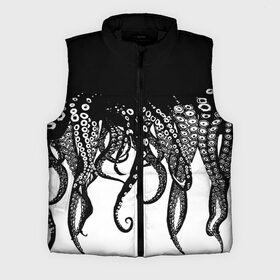 Мужской жилет утепленный 3D с принтом В щупальцах осьминога в Екатеринбурге,  |  | octopus | асьменог | асьминог | в щупальцах осьминога | животное | морские животные | октопус | осьминог | подводный мир | щупальца | щупальцы