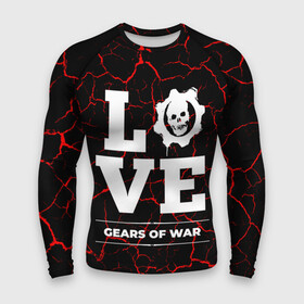 Мужской рашгард 3D с принтом Gears of War Love Классика в Екатеринбурге,  |  | gears | gears of war | logo | love | war | вар | гирс | игра | игры | лого | логотип | мрамор | символ | трещины