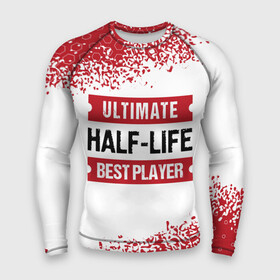 Мужской рашгард 3D с принтом Half Life: красные таблички Best Player и Ultimate в Екатеринбурге,  |  | half | half life | halflife | life | logo | ultimate | игра | игры | краска | лайф | лого | логотип | символ | спрей | халф