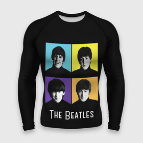 Мужской рашгард 3D с принтом The Beatles Портреты в Екатеринбурге,  |  | beatles | john lennon | music | paul mccartney | rock | the beatles | yellow submarine | yesterday | битлз | битлс | битлы | джон леннон | леннон | маккартни | музыка | пол маккартни | рок