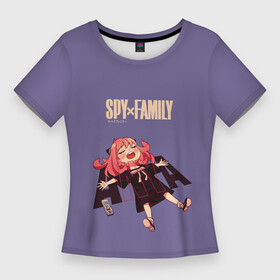 Женская футболка 3D Slim с принтом Spy x Family  Anya Forger в Екатеринбурге,  |  | family | forger | loid | spy | spy x family | twilight | аня | йор | красавица | лойд | манга | семья | семья шпиона | спящая | сумрак | супайфамири | форджер | шпион
