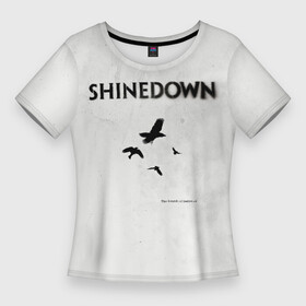 Женская футболка 3D Slim с принтом The Sound of Madness  Shinedown в Екатеринбурге,  |  | brent smith | shinedown | брент смит | группа | музыка | рок | рок группа