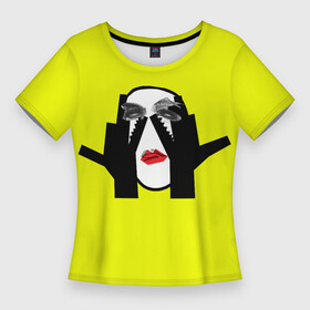 Женская футболка 3D Slim с принтом PSYCHEDELIC MINIMALISM в Екатеринбурге,  |  | геометрический | графика | красочный | минимализм | простой | психоделический | современный | узор | хиппи | цвет | эстетичный | яркий