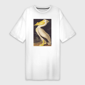 Платье-футболка хлопок с принтом American White Pelican (Пеликан) в Екатеринбурге,  |  | абстракция | винтаж | геометрия | животные | картина | классика | красный | кубизм | пеликан | природа | птицы | фауна | экспрессионизм