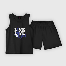 Детская пижама с шортами хлопок с принтом LIVE LOVE VOLLEYBALL Волейбол в Екатеринбурге,  |  | fivb | voleybal | volleyball | волебол | волейбол | волейбола | волейболист | волейболистка | воллейбол | международная | федерация | фивб