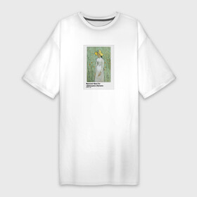 Платье-футболка хлопок с принтом Ван Гог Девушка в белом в Екатеринбурге,  |  | ван гог | вангог | винсент ван гог | девушка в белом | звездная ночь | ирисы | искусство | картина | художник | художники