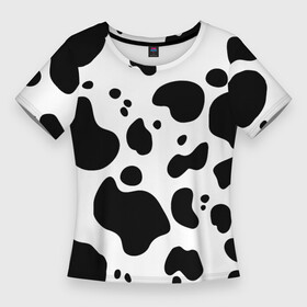 Женская футболка 3D Slim с принтом Пятна Далматина в Екатеринбурге,  |  | 101 далматинец | далматин | далматинец | пятна далматинца | собаки