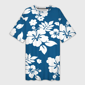 Платье-футболка 3D с принтом Цветочный паттерн  Минимализм в Екатеринбурге,  |  | flower | leaf | minimalism | pattern | petal | лепесток | лист | минимализм | мода | узор | цветы