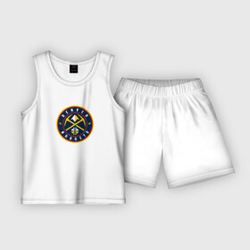 Детская пижама с шортами хлопок с принтом Денвер Наггетс NBA в Екатеринбурге,  |  | denver nuggets | nba | баскетбол | денвер наггетс | нба