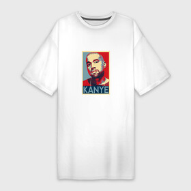 Платье-футболка хлопок с принтом Kanye  Hip Hop в Екатеринбурге,  |  | hiphop | kanye | kanye west | music | канье уэст | микрофон | музыка | рэп | рэпер | хипхоп