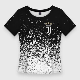 Женская футболка 3D Slim с принтом juventus fc  брызги краски в Екатеринбурге,  |  | dtynec | juventus | sport | клуб | лого | логотип | логотипы | огмутегы | роналдо | сборная | символ | символы | спорт | форма | футбол | футбольная | футбольные | футбольный | ювентус