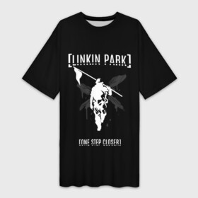 Платье-футболка 3D с принтом Linkin Park One step closer в Екатеринбурге,  |  | Тематика изображения на принте: linkin park | альтернативный рок | линкин парк | лого | логотип | метал | ню метал | поп | поп рок | рок | рок группа | рэп метал | электроник рок