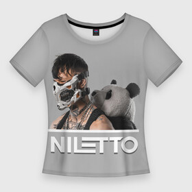 Женская футболка 3D Slim с принтом Нилетто  Криолит в Екатеринбурге,  |  | niletto | альбом | данил прытков | криолит | музыка | нилетто | певец
