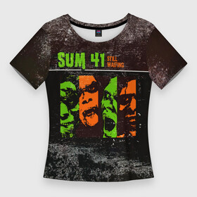 Женская футболка 3D Slim с принтом Still Waiting  Sum 41 в Екатеринбурге,  |  | deryck whibley | sum 41 | группа | дерик уибли | музыка | панк | панк рок | песни | рок | рок группа | сам 41 | сам фоти уан | сам фоти уансам | сам41 | сум 41 | сум41