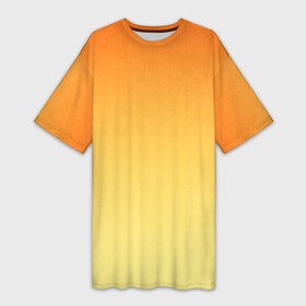 Платье-футболка 3D с принтом Оранжевый, желтый градиент в Екатеринбурге,  |  | bright | gradient | lemo | minimalism | ombre | orange | orange and yellow | simple | summer | sunny | two tone | yellow | апельсиновый | градиент | двухцветный | желтый | летний | лимонный | минимализм | омбре | оранжевый | оранжевый и желтый