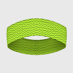 Повязка на голову 3D с принтом Зеленые абстрактные линии в Екатеринбурге,  |  | абстрактные | абстракция | геометрия | классика | классические | нейтральные | спокойные | узор | узоры