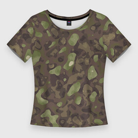 Женская футболка 3D Slim с принтом Камуфляж Multicam в Екатеринбурге,  |  | camo | digital | multicam | pattern | war | армейский | армия | боец | военный | воин | защитный | зеленый | камуфляж | коричневый | маскировка | мультикам | охота | паттерн | пейнтбол | пятна | пятнистый | рыбалка
