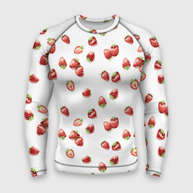 Мужской рашгард 3D с принтом Клубничка, паттерн в Екатеринбурге,  |  | berries | harvest | pattern | strawberry | summer | vegan | веган | клубника | клубничка | лето | огород | паттерн | правильное питание | россыпь | сад | урожай | ягоды