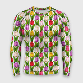 Мужской рашгард 3D с принтом тюльпаны разных цветов в Екатеринбурге,  |  | Тематика изображения на принте: белые тюльпаны | желтые тюльпаны | розовые тюльпаны | тюльпаны | фиолетовые тюльпаны | цветы