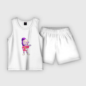 Детская пижама с шортами хлопок с принтом Бравлер Эмз на стиле Бренды Бравл Старс в Екатеринбурге,  |  | brawl stars | бравл старс | бравлер | бренды | мода | стиль | эмз