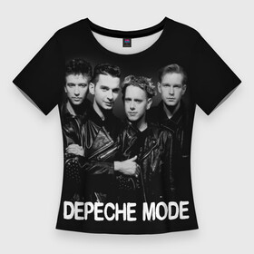 Женская футболка 3D Slim с принтом Depeche Mode  black  white portrait в Екатеринбурге,  |  | 80s | 80е | alternative rock | bands | depeche mode | music | pop | synthpop | алан уайлдер | альтернатива | группы | депеш мод | дэйв гаан | мартин гор | мужчины | музыка | музыканты | поп | портрет | синти поп | энди флетчер
