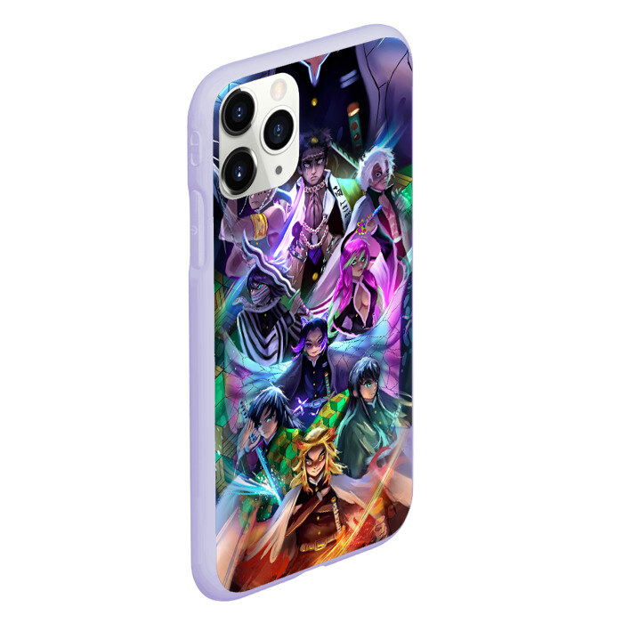 Чехол для iPhone 11 Pro матовый DEMON SLAYER KIMETSU NO YAIBA КЛИНОК РАССЕКАЮЩИЙ ДЕМОНОВ фото