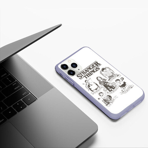 Чехол для iPhone 11 Pro матовый Очень Странные Дела фото