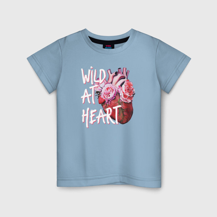 Детская футболка хлопок Wild at heart фото
