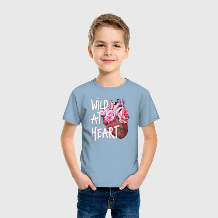 Детская футболка хлопок Wild at heart фото
