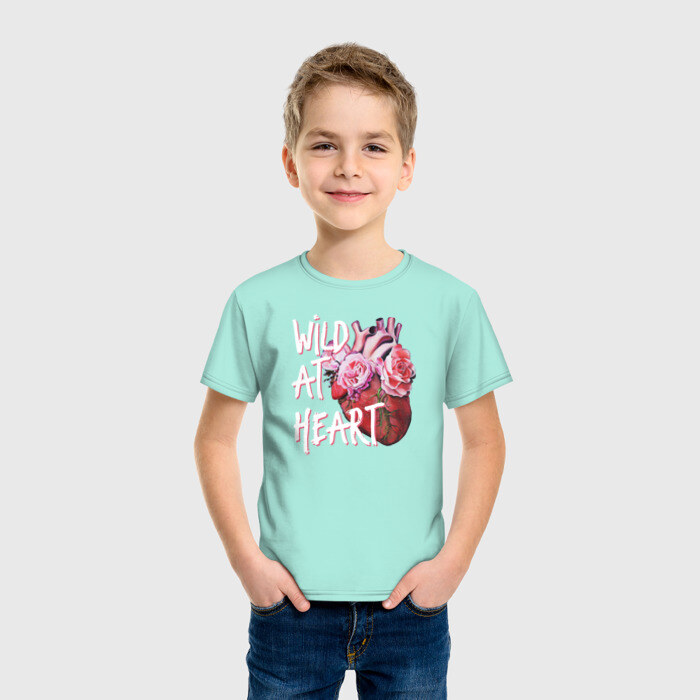 Детская футболка хлопок Wild at heart фото