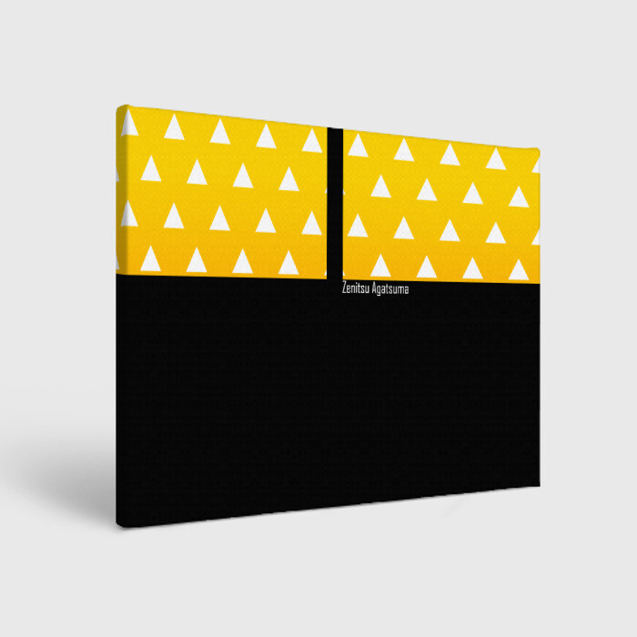 Холст прямоугольный Zenitsu Agatsuma Kimetsu no Yaiba фото