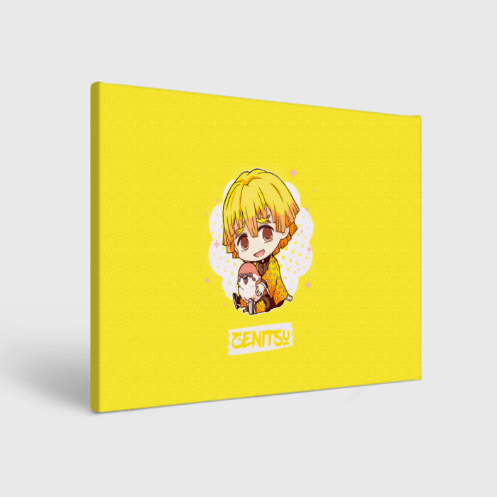 Холст прямоугольный Zenitsu Agatsuma Kimetsu no Yaiba фото