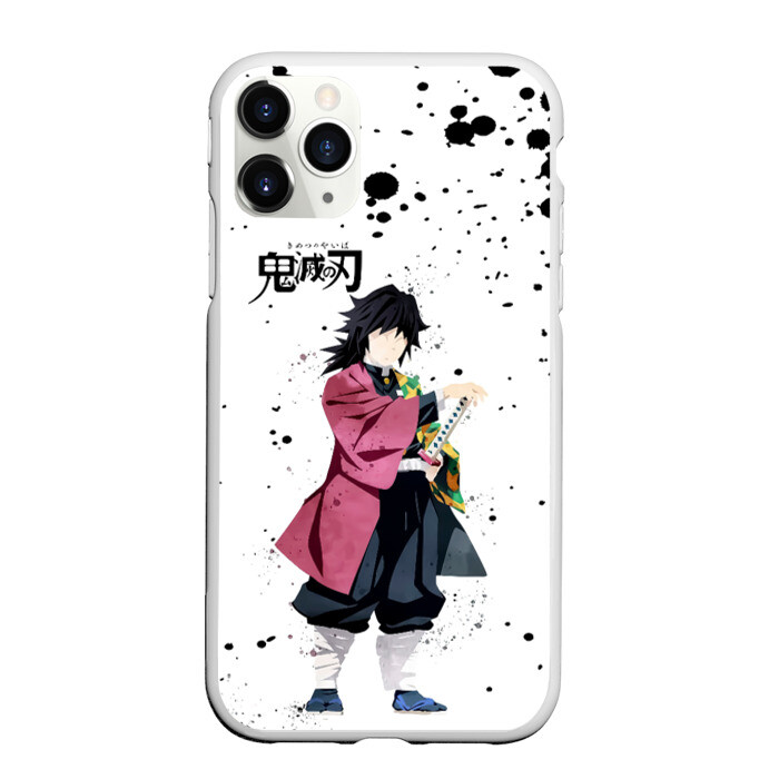 Чехол для iPhone 11 Pro матовый Гию Томиока Kimetsu no Yaiba фото